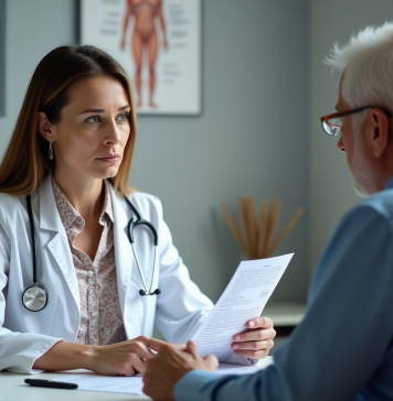 Canne : qui peut en prescrire ? Tout savoir sur les prescriptions Medecin femme explique prescription pour canne a un patient