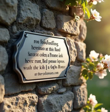 Plaque commémorative pour parents : idées et conseils d’écriture